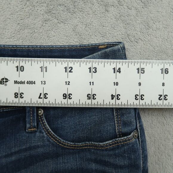 Chico's Jeans Women's 00 US-2 Blue Mid-Rise Slimming Girlfriend Crop 25" Inseam - Picture 3 of 16